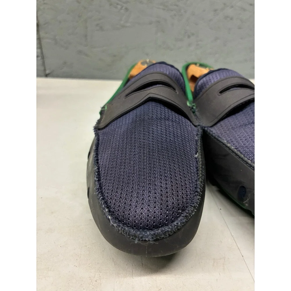 SWIMS Penny Loafer Casual Shoes Mens 9 Blue Waterproof Mesh Slip On Driving Boat